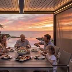 The Luxury Pergola - Built with American Heart - Your American Dream backyard is waiting.