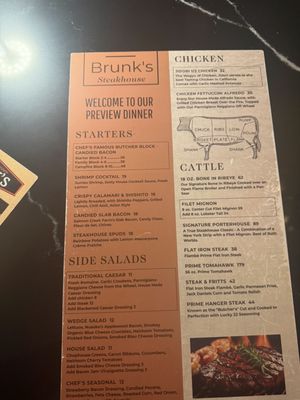 Menu photo 1 Brunk's Steakhouse Norco, CA Menu photo 1 Brunk's Steakhouse Norco, CA