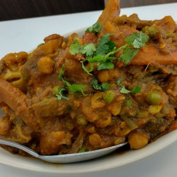 The Indian Night - Mixed Vegetables Curry (Requested Light on Curry Spice) - Halal Near Me - San Antonio, Texas