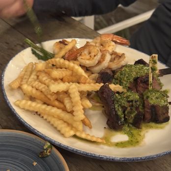 Big Chill Island House - GRILLED STEAK SKEWERS with a side of extra shrimp - Seafood Near Me - North Myrtle Beach, South Carolina Big Chill Island House - GRILLED STEAK SKEWERS with a side of extra shrimp - Seafood Near Me - North Myrtle Beach, South Carolina