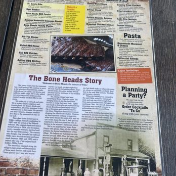 Bone Heads Bar-B-Que - Menu - Barbeque Near Me - Willis, Michigan