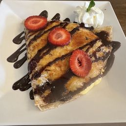 Nutella strawberry crepe Nutella strawberry crepe