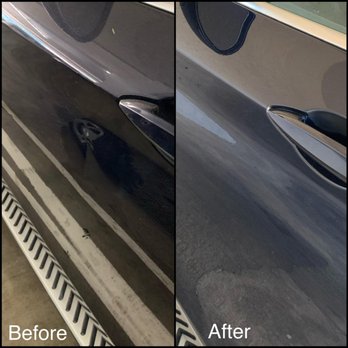 Cerise Auto Body - Before and after of the second incident.  Such perfectionists at Cerise! - Auto Repair Near Me - Hawthorne, California