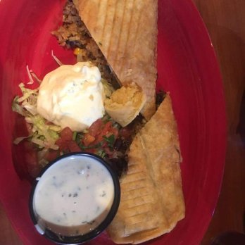Mi Ranchito - Chimichanga With Cheese Sauce on side - Mexican Near Me - Lenexa, Kansas