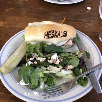 Heska's Sugar Shack - Half turkey sandwich with Greek salad - Sandwiches Near Me - Mentone, California Heska's Sugar Shack - Half turkey sandwich with Greek salad - Sandwiches Near Me - Mentone, California