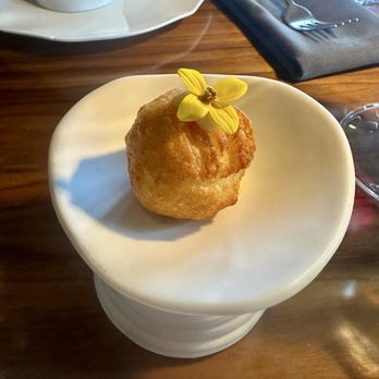 Il Girasole - Complimentary potato croquette with roasted garlic aioli - Italian Near Me - Costa Mesa, California Il Girasole - Complimentary potato croquette with roasted garlic aioli - Italian Near Me - Costa Mesa, California