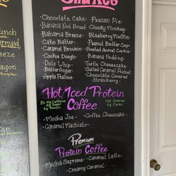 Huckleberry Nutrition - Meal Replacement Shake Menu & Protein Coffee Menu