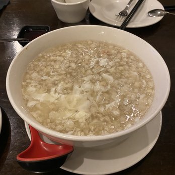 Jade Restaurant - Crab Meat with Fish Maw Soup (not worth the $16) - Asian Fusion Near Me - Austin, Texas