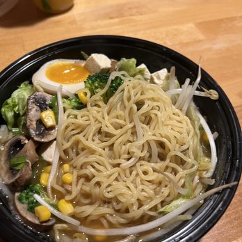 Tai Chi Bubble Tea - Miso Ramen Noodle Soup with Tofu and Veggies! - Bubble Tea Near Me - Tonawanda, New York