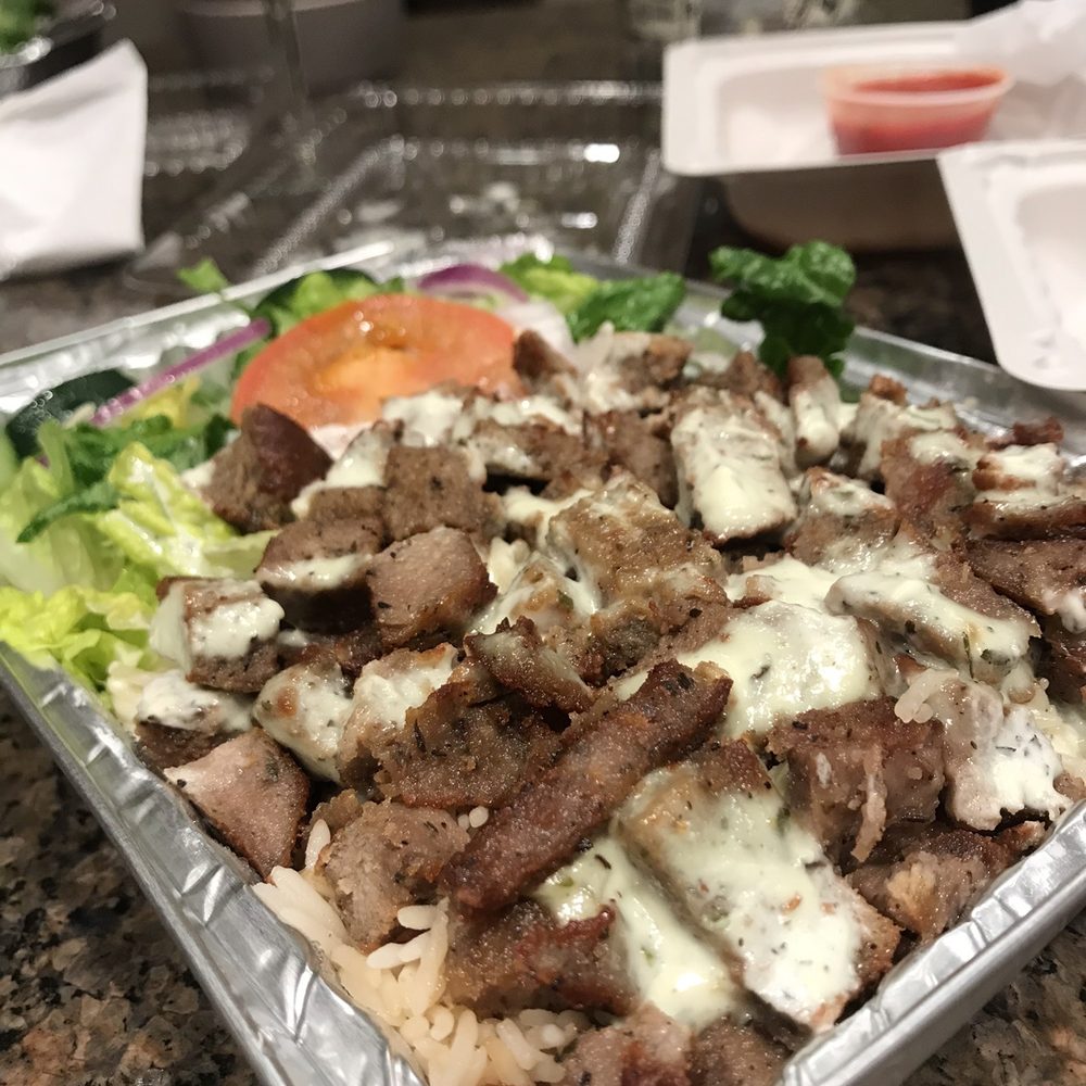 Aladdin's Kitchen - Lamb Gyro with Rice and Salad - Halal Near Me - Washington, DC, District of Columbia Aladdin's Kitchen - Lamb Gyro with Rice and Salad - Halal Near Me - Washington, DC, District of Columbia