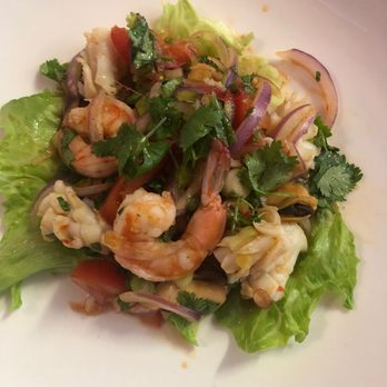 Nisa Thai Asian Cuisine - Seafood salad on appetizer menu. - Sushi Bars Near Me - Richmond, Virginia