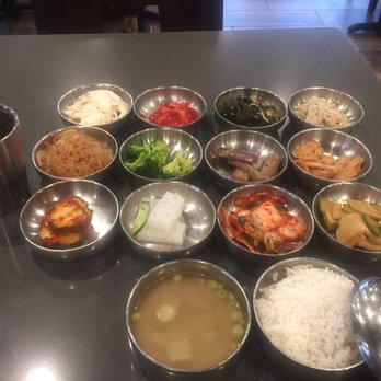 Tofu Plus - Korean cold side dishes with rice,radish soup n roasted barley tea. - Korean Near Me - Cupertino, California