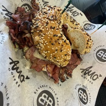Beverly Hills Bagel - Pastrami bagel - Breakfast & Brunch Near Me - Beverly Hills, California Beverly Hills Bagel - Pastrami bagel - Breakfast & Brunch Near Me - Beverly Hills, California