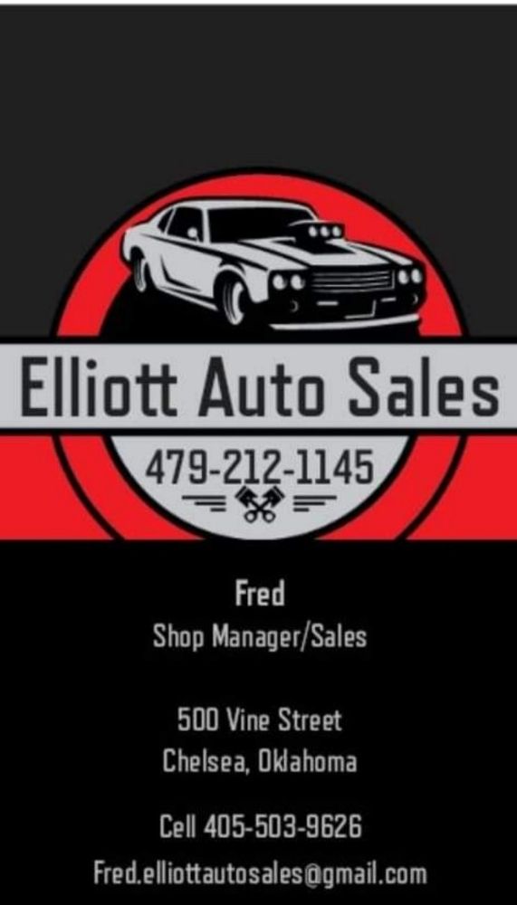 ELLIOTT AUTO SALES 500 Vine, Chelsea, OK Yelp