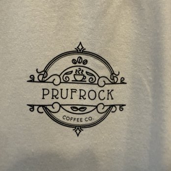 Prufrock Coffee - Logo on t-shirt - Coffee & Tea Near Me - Indianapolis, Indiana