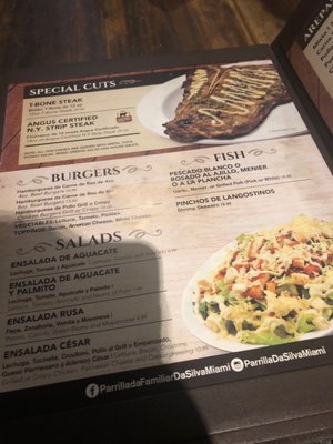 Menu photo 3 Parrillada Familiar Da Silva Doral, FL