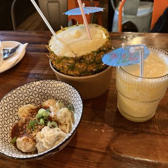 Maya Bay Thai - shrimp dumplings, pina colada slush - Thai Near Me - Toronto, Ontario