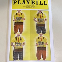 Young Actors Theatre - Playbill for SpongeBob
