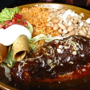 Photo of Tropisueño - San Francisco, CA, United States. 2 item combo - flautas, chicken enchilada with mole poblano