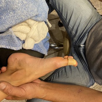 River Nails & Spa - My double bandaged toe that they had to put some powder on to stop the bleeding - Nail Salons Near Me - Rocky River, Ohio River Nails & Spa - My double bandaged toe that they had to put some powder on to stop the bleeding - Nail Salons Near Me - Rocky River, Ohio