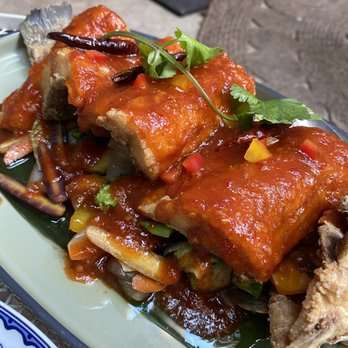 Wayla - Whole fried fish with sweet & sour sauce - Thai Near Me - New York, New York Wayla - Whole fried fish with sweet & sour sauce - Thai Near Me - New York, New York