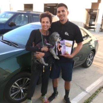 Fix Auto Indio - Me, Bailey and Hector in front of my "brand new" car! - Body Shops Near Me - Indio, California