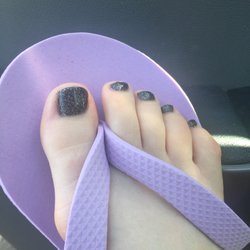 A Touch of Country Nails - Avon stardust nail polish pedicure