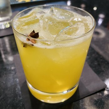Punk Wok - Holiday in the sun - roku gin & mango shrub cocktail. Perfect for summer. - Sushi Bars Near Me - Nashville, Tennessee Punk Wok - Holiday in the sun - roku gin & mango shrub cocktail. Perfect for summer. - Sushi Bars Near Me - Nashville, Tennessee