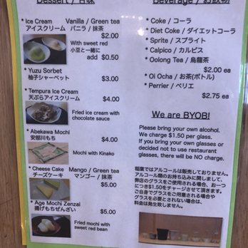 I-NABA - Dessert menu - Japanese Near Me - Honolulu, Hawaii