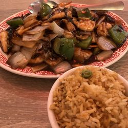 China Panda Garden - Szechuan shrimp with fried rice