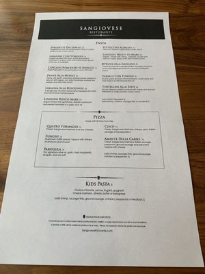 Menu photo 7 Sangiovese Ristorante Fishers, IN