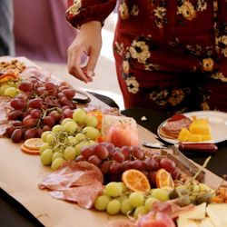 All Things Fabulous Catering - Charcuterie table was so pretty, and had lots of yummy options!