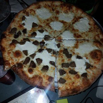 Home Slice Pizza - Large White pizza with meatballs $23.75 amazing - Pizza Near Me - Austin, Texas Home Slice Pizza - Large White pizza with meatballs $23.75 amazing - Pizza Near Me - Austin, Texas