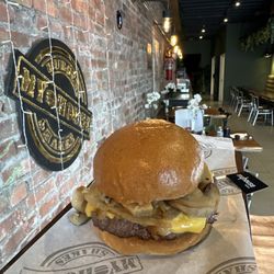 My House Burgers & Shakes - Onion Mushroom Burger