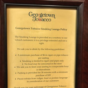 Georgetown Tobacco - There are rules! - Tobacco Shops Near Me - Washington, DC, District of Columbia