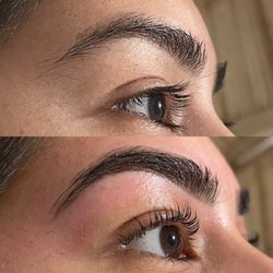 StephMichelle Beauty - Before and after of a Lash Lift, Brow Tint & Wax.