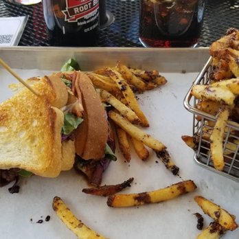 Browndog Barlor & Restaurant - Korean steak sandwich - good but a little spicy - and "Browndog" fries, aka fries with chocolate shavings (DELICIOUS) - Ice Cream & Frozen Yogurt Near Me - Northville, Michigan Browndog Barlor & Restaurant - Korean steak sandwich - good but a little spicy - and "Browndog" fries, aka fries with chocolate shavings (DELICIOUS) - Ice Cream & Frozen Yogurt Near Me - Northville, Michigan