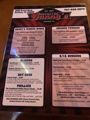 Menu photo 3 Danny's Bar & Grill Holiday, FL Menu photo 3 Danny's Bar & Grill Holiday, FL