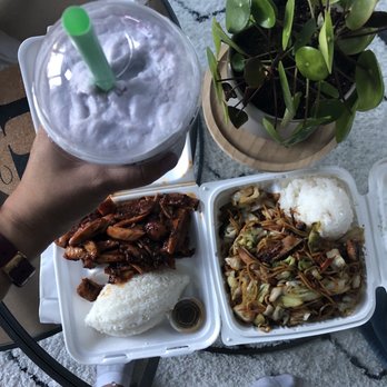 Tokyo Stop Teriyaki - Spicy Chicken Teriyaki and Chicken Yakisoba with Taro Smoothie and Coconut Jelly - Japanese Near Me - Bellevue, Washington Tokyo Stop Teriyaki - Spicy Chicken Teriyaki and Chicken Yakisoba with Taro Smoothie and Coconut Jelly - Japanese Near Me - Bellevue, Washington