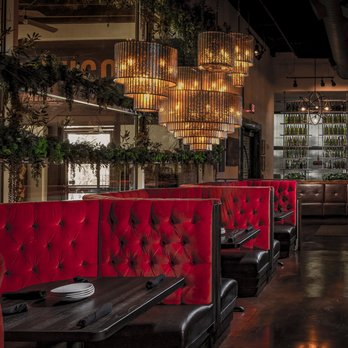 Rustico Wood Fired Grill and Wine Bar - red booths - Bars Near Me - Flower Mound, Texas Rustico Wood Fired Grill and Wine Bar - red booths - Bars Near Me - Flower Mound, Texas