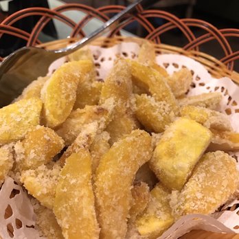 Yuan Bistro - Sweet Potato Salted Egg to finish and soothe your burning tongue! - Chinese Near Me - Milpitas, California Yuan Bistro - Sweet Potato Salted Egg to finish and soothe your burning tongue! - Chinese Near Me - Milpitas, California