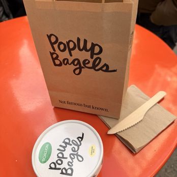 PopUp Bagels - bagel and cream cheese bag - Bagels Near Me - New York, New York