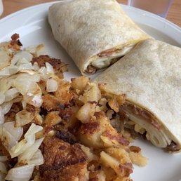 Bacon egg and cheese wrap Bacon egg and cheese wrap