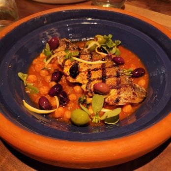 Mara - Catch of the Day with Moroccan Chickpea Tangine - Mediterranean Near Me - Honolulu, Hawaii Mara - Catch of the Day with Moroccan Chickpea Tangine - Mediterranean Near Me - Honolulu, Hawaii