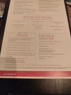 Menu photo 3 97 West Kitchen & Bar Fort Worth, TX