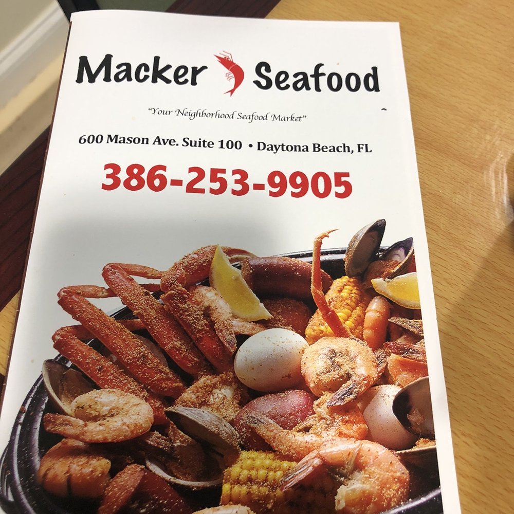 Macker Seafood - Menu - Seafood Near Me - Daytona Beach, Florida Macker Seafood - Menu - Seafood Near Me - Daytona Beach, Florida