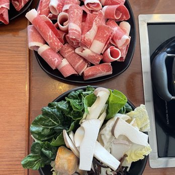 Shabu Day - Shabu Day Premium Brisket and Veggies (Cabbage, Mushrooms, Fish Tofu, Dumplings) - Korean Near Me - St. Louis, Missouri Shabu Day - Shabu Day Premium Brisket and Veggies (Cabbage, Mushrooms, Fish Tofu, Dumplings) - Korean Near Me - St. Louis, Missouri