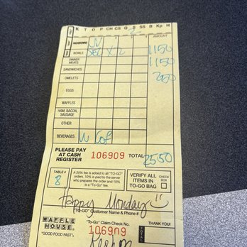 Waffle House - Bill - Breakfast & Brunch Near Me - Atlanta, Georgia Waffle House - Bill - Breakfast & Brunch Near Me - Atlanta, Georgia