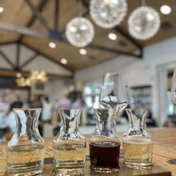 Michael Angelo's Winery - a selection of bottles and glasses - Wineries Near Me - Richfield, Ohio