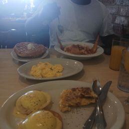 Eggs Benedict, an hash brown casserole. An shrimp an grits with 2 scrambled eggs. Yum. Service excellent. We will return soon Eggs Benedict, an hash brown casserole. An shrimp an grits with 2 scrambled eggs. Yum. Service excellent. We will return soon
